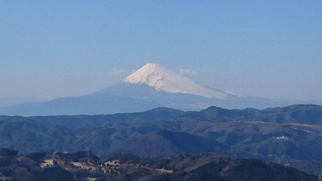 大室山から富士山の絶景