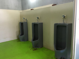 伊豆黄金崎で楽しいキャンプ　トイレ