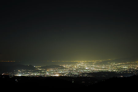 伊豆スカイラインの夜景