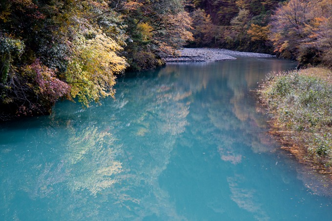 静岡県西部：明神渓の紅葉