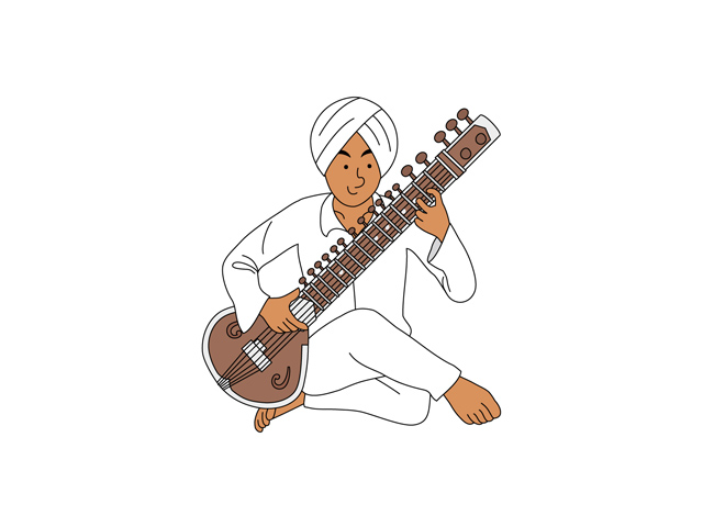 シタール　インド音楽