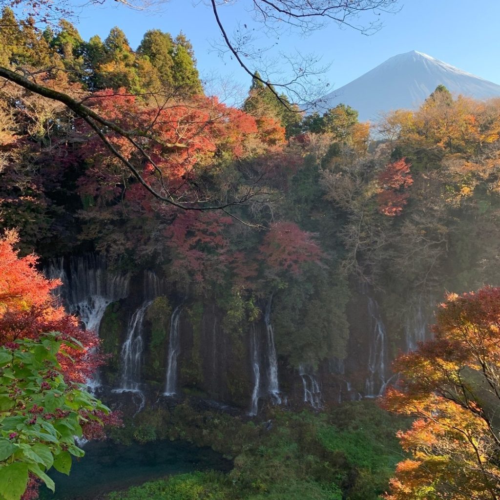 白糸の滝展望台からの富士山