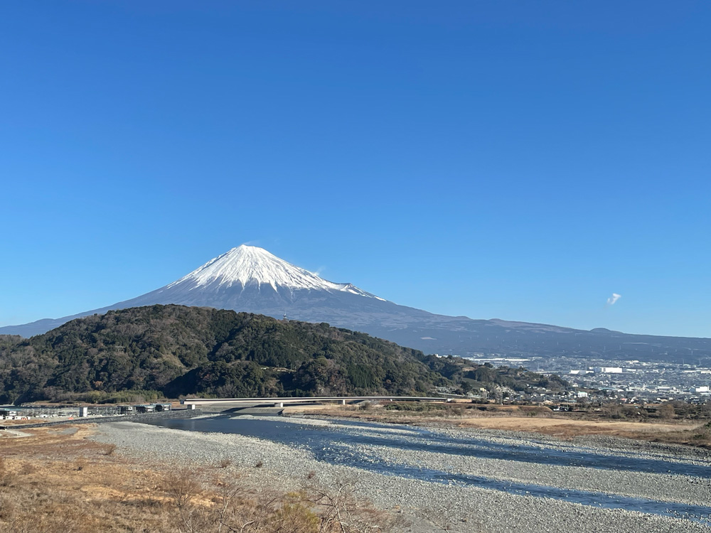 富士川楽座から富士山