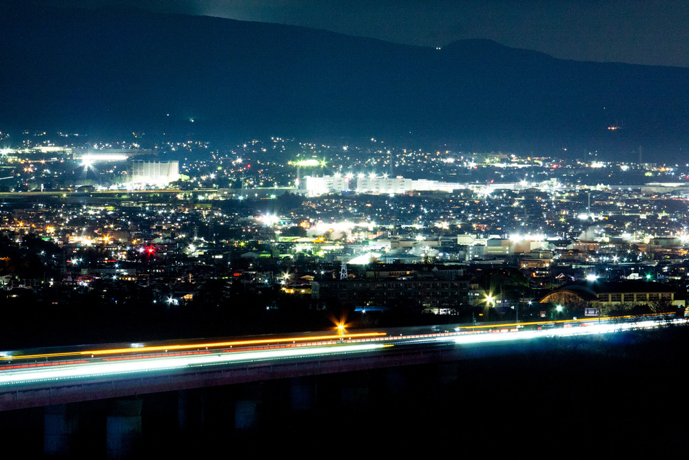 富士川saから夜景
