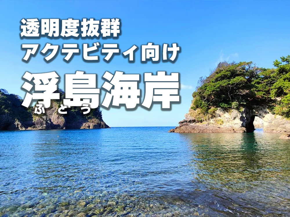 透明度抜群アクティビティ向け浮島海岸