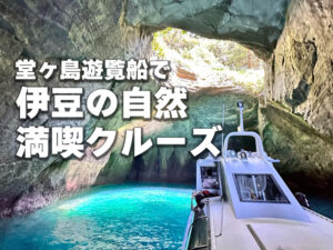 堂ヶ島遊覧船で伊豆の自然満喫クルーズ