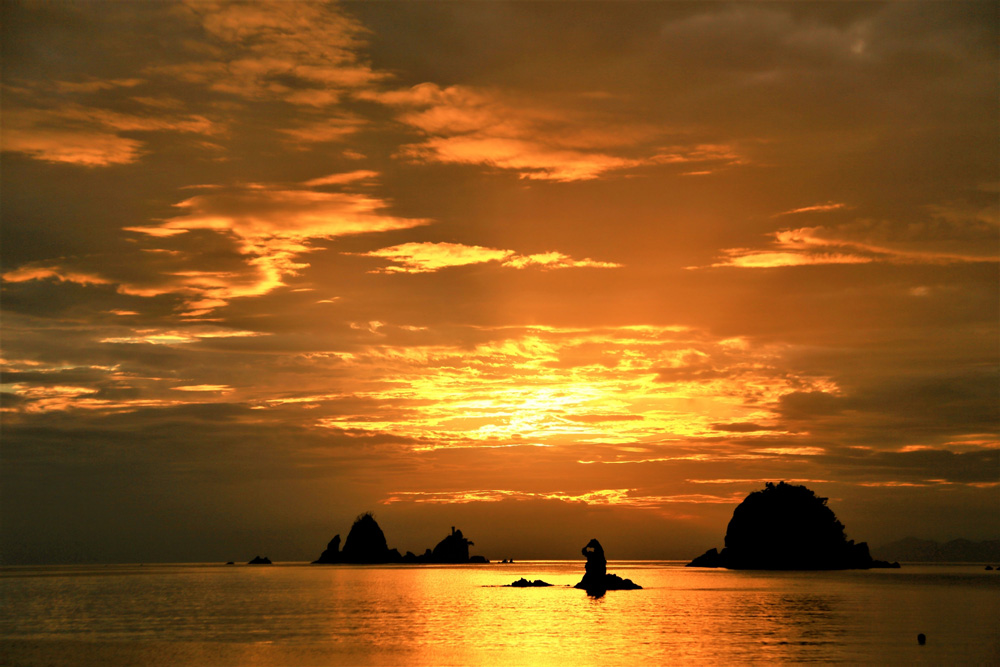 大田子海岸の夕焼け