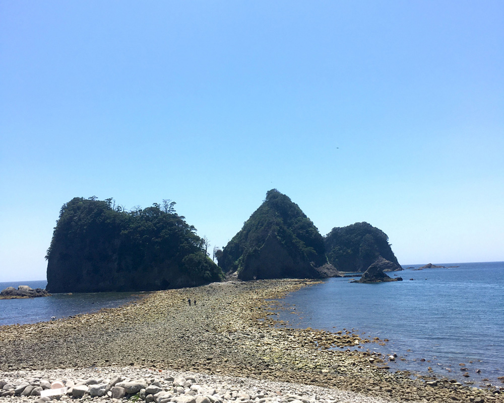 三四郎島のトンボロ現象