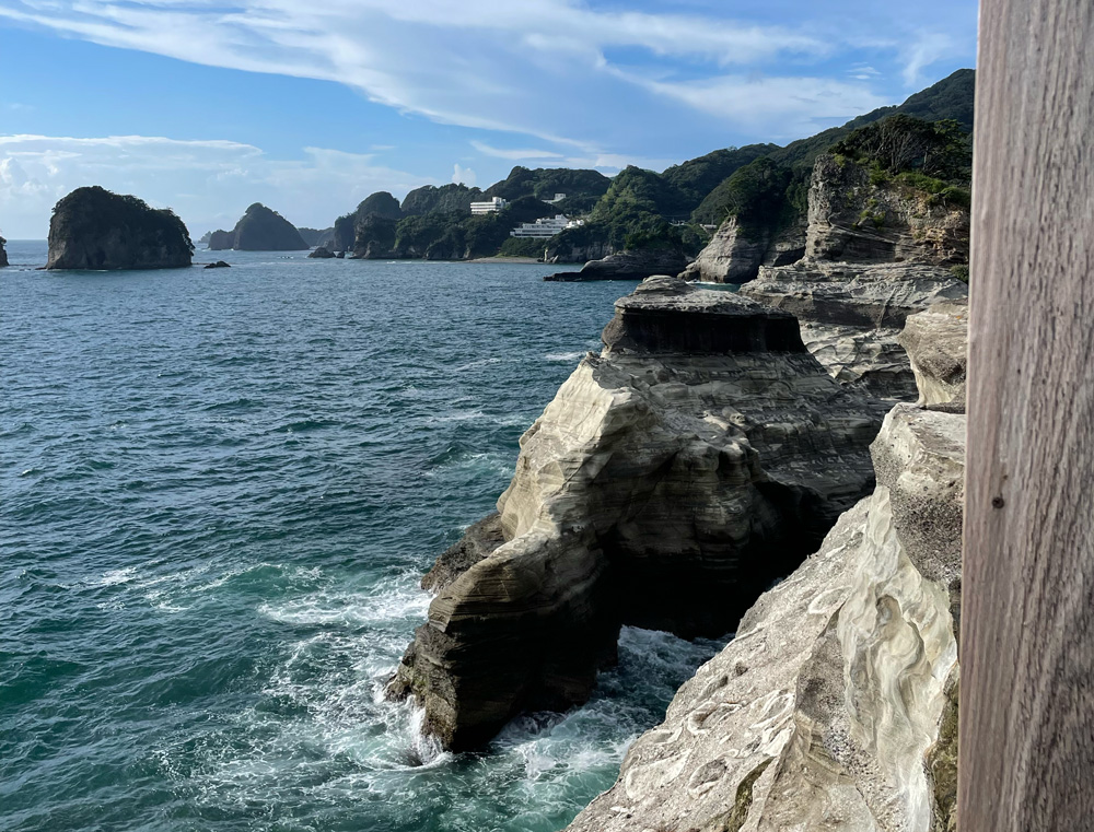 沢田公園露天風呂からの眺め