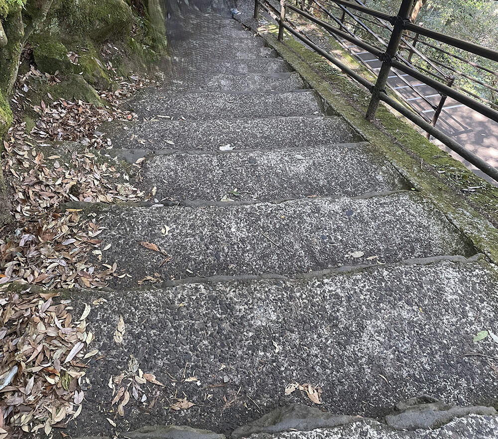 浄蓮の滝 階段