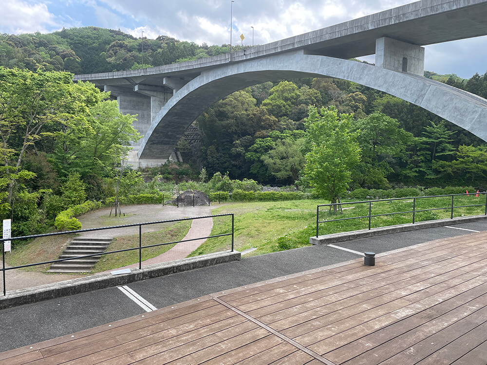 道の駅伊豆月ヶ瀬 テラスからの眺め