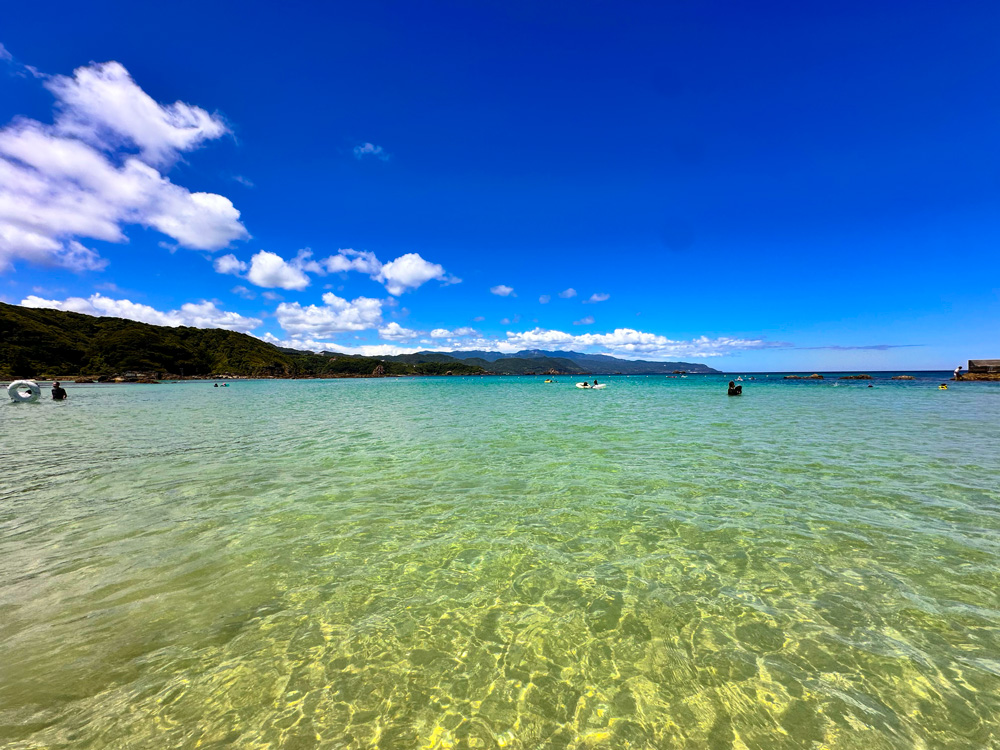 九十浜海水浴場の海