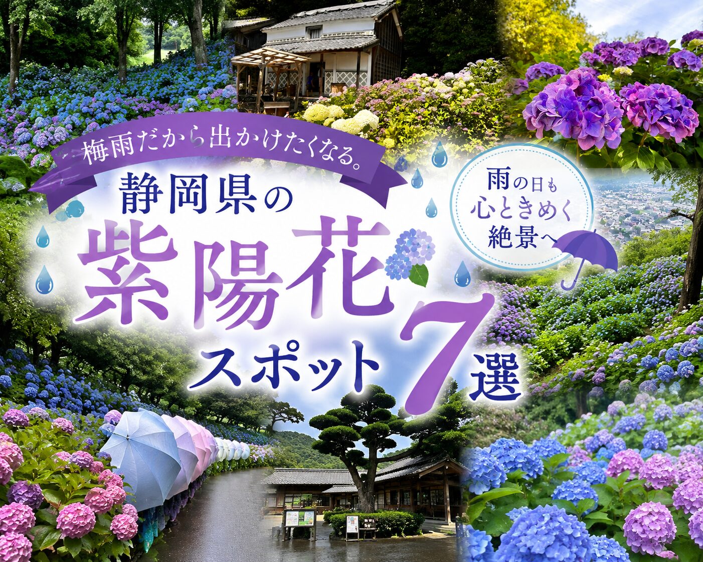 梅雨だから出かけたくなる。静岡県の紫陽花スポット7選